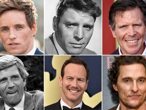 (AP) Clockwise from top left: Eddie Redmayne, Burt Lancaster, Grant Goodeve, Matthew McConaughey, Patrick Wilson and Gary Collins. Readers on social media have suggested that these actors resemble, to some degree, the purported photograph of church founder Joseph Smith.