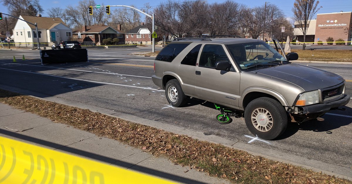 5-year-old boy dies after car hits him at a Salt Lake City crosswalk
