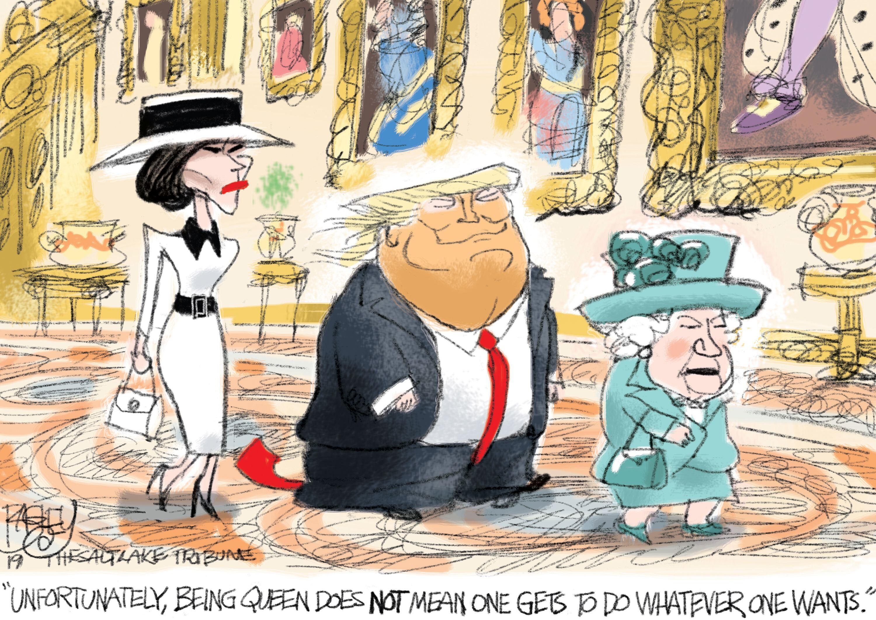 (Pat Bagley | The Salt Lake Tribune) This cartoon, titled "Royal Pain," appears in The Salt Lake Tribune on Tuesday, June 4, 2019.