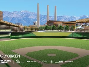 (Big League Utah) Early concepts of a Major League Baseball park planned for Salt Lake City's Power District.