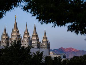 (Francisco Kjolseth  |  The Salt Lake Tribune)  The temple of the LDS Church in Salt Lake City on Saturday, Oct. 5, 2019.
