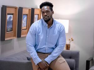 (Leah Hogsten | The Salt Lake Tribune) Greg Noel, a Utah State University graduate, talks about his case on March 15, 2023. Noel has filed a lawsuit alleging he was discriminated against during his time at Utah State.