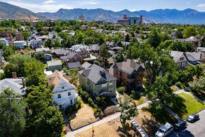 (Francisco Kjolseth | The Salt Lake Tribune) Houses are pictured west of the University of Utah on Tuesday, July 19, 2022. U. alumni are receiving requests to consider housing a student for $5,000 a semester. The "Home Away From Home" program is one way the U. is trying to make more housing available for students.