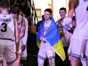 (Utah State Athletics) USU guard Max Shulga was born and raised in Kyiv, Ukraine. As the Russian attacks on his country escalate, the Aggie sophomore has been worried for the safety of his family still in the capital city.