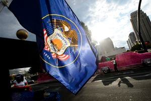 (Steve Griffin/The Salt Lake Tribune via AP, File)

In this July 24, 2017, file photo the Utah state flag waves in the morning sun at the start of the Days of '47 Parade in Salt Lake City.
