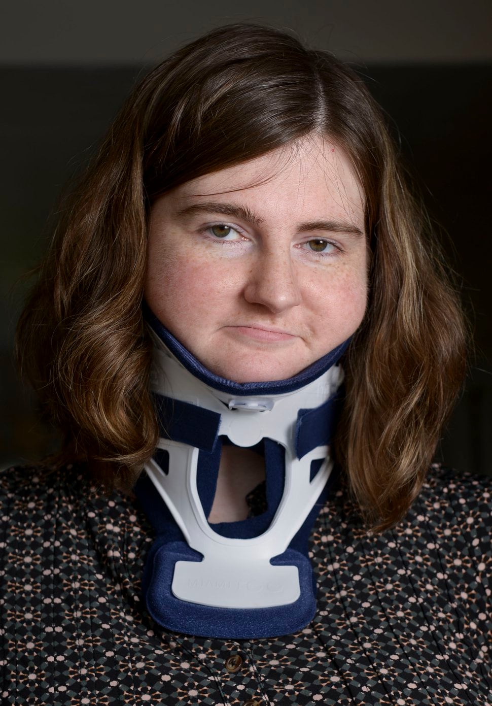 (Leah Hogsten | The Salt Lake Tribune) Julie Rasmussen, 27, is in need of surgery on her spine to relieve her pain from Ehlers-Danlos syndrome. Rasmussen said she will continue to suffer seizures and headaches until the COVID-19 pandemic elective surgery measures are lifted, pictured April 22, 2020.
