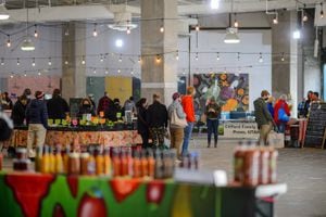 (Trent Nelson  |  The Salt Lake Tribune) Salt Lake City's Winter Market at The Gateway on Saturday, Nov. 14, 2020. Small businesses throughout Utah are counting on community members to shop small this weekend and throughout the make-or-break holiday season.