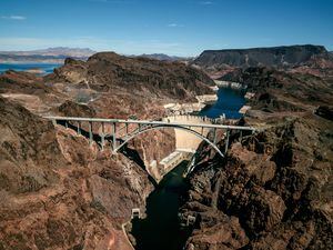 (David Walter Banks | The New York Times)

An aerial view of the the Hoover Dam on the Nevada and Arizona border, March 28, 2018.
