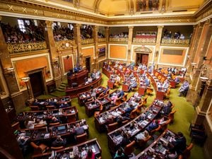 (Trent Nelson  |  The Salt Lake Tribune) The House Chamber of the Utah Capitol in Salt Lake City on Friday, March 25, 2022. Republicans are poised to expand their supermajority in the Utah Legislature following midterm elections.