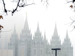 (Rick Egan  |  The Salt Lake Tribune) The Salt Lake Temple, shown in 2019, before it underwent renovation. A new study offers insights in how young Latter-day Saints are handling mental health issues.