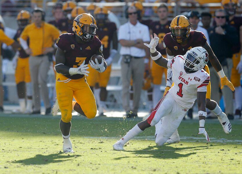 Arizona State's Eno Benjamin likes to mix it up with the Utes and ...