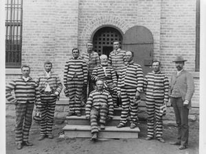 (Tribune file photo) Polygamists while incarcerated at the territorial prison in Salt Lake City.