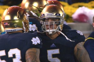 (Netflix) Manti Te'o was an all-American linebacker at Notre Dame when he was catfished.