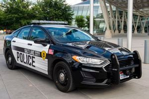 (Rick Egan | The Salt Lake Tribune) The Salt Lake City Police Department is testing Ford Setina Hybrids for new squad cars, as seen here Monday, Aug. 5, 2019.