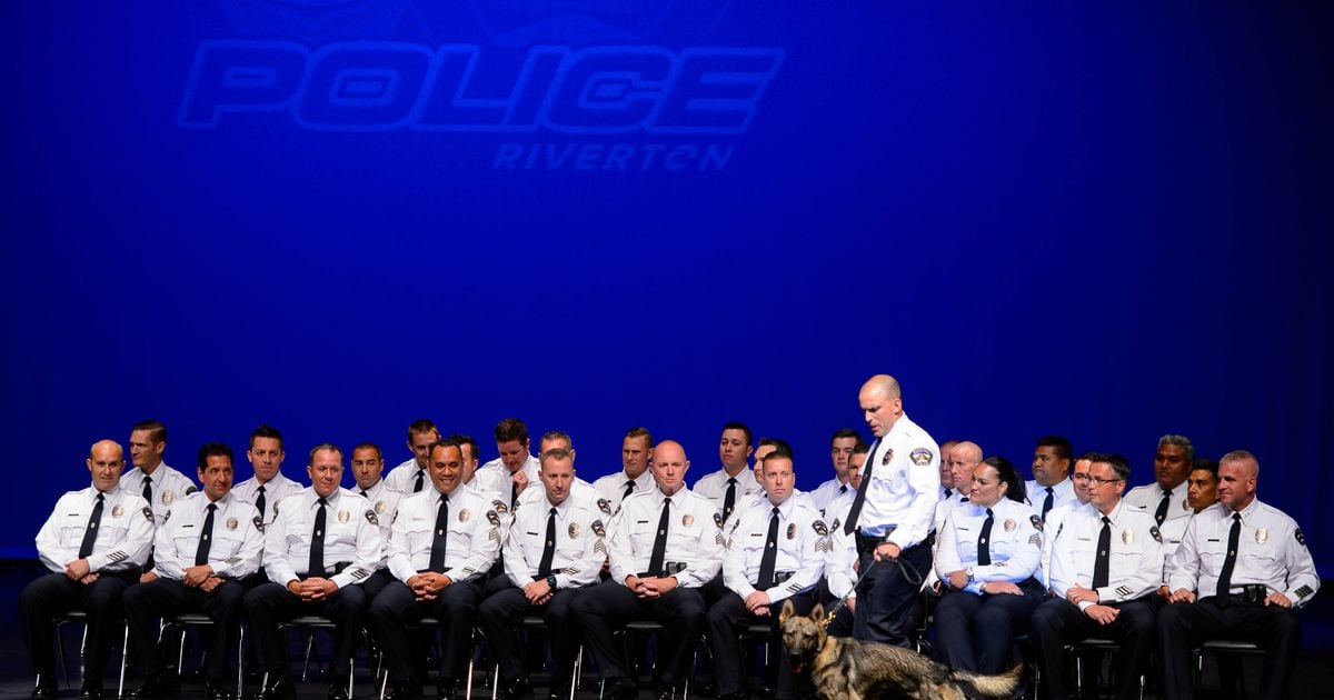 Riverton swears in 35 officers for its new standalone police department