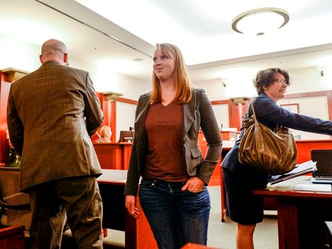 A Utah judge will decide if a woman violated the law by being topless in her home in front of her stepchildren 