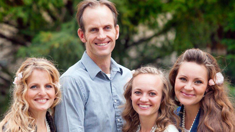(Courtesy Channel 4) Enoch Foster and his wives Catrina, left, Lindsay and Lillian.