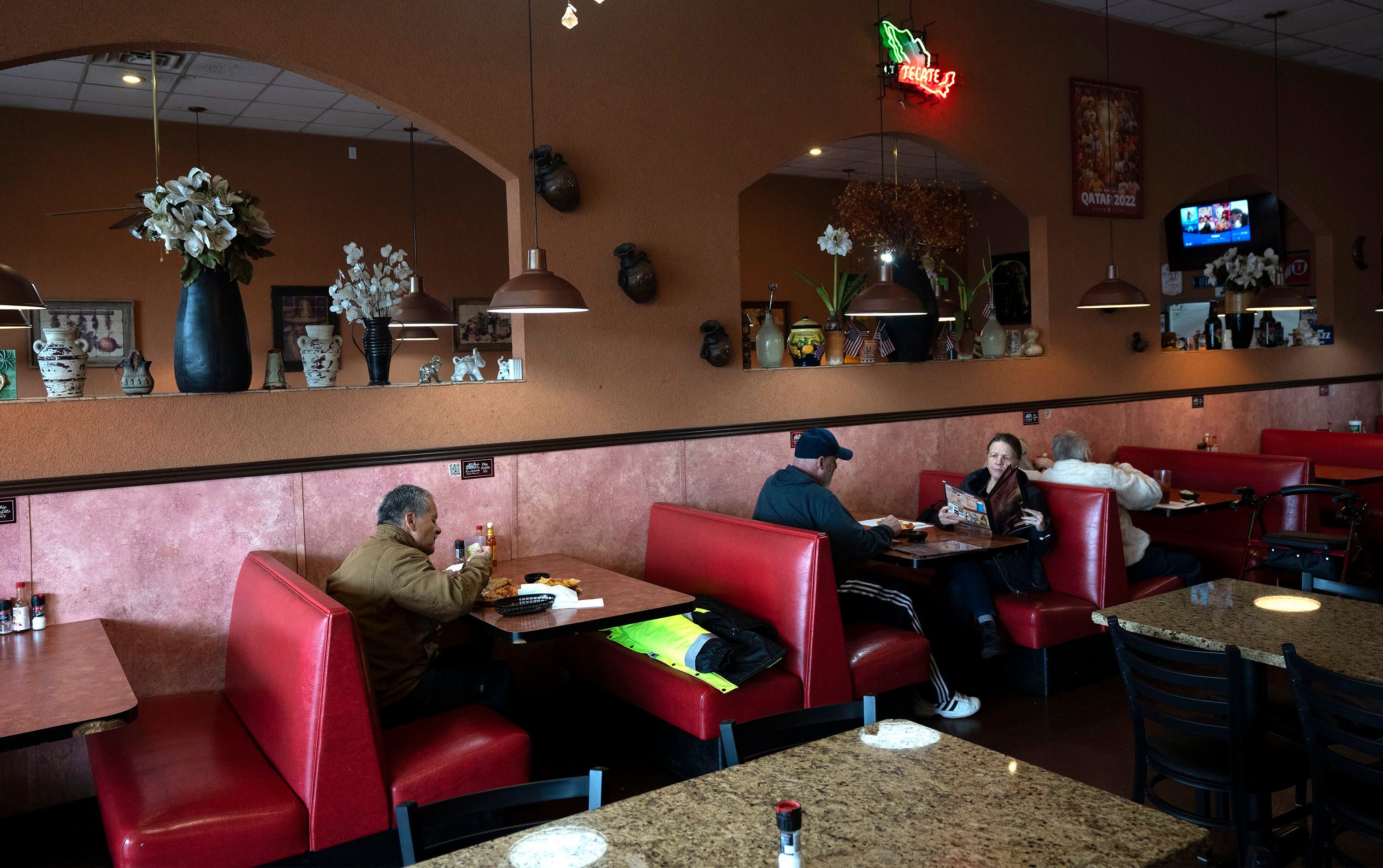 (Rick Egan | The Salt Lake Tribune) La Hacienda, Mexican restaurant on Redwood Road, on Monday, April 1, 2024.