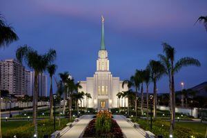 (The Church of Jesus Christ of Latter-day Saints)
The Rio de Janeiro Temple in Brazil. Salt Lake Tribune Gordon Monson questions the use of worthiness interviews for gaining temple entrance by members.
