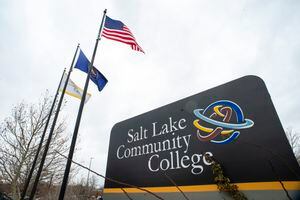 (Rick Egan | The Salt Lake Tribune) A sign at Salt Lake Community College is pictured in 2019.  On Tuesday, June 14, 2022, the U.S. Department of Education released its findings that the college discriminated against a pregnant student.