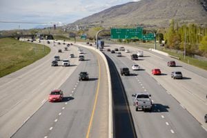 (Trent Nelson  |  The Salt Lake Tribune) Rush hour traffic on Interstate 15 in Farmington in 2020. The Salt Lake Tribune recently asked readers which roads and intersections they consider the most hazardous.