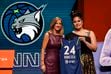 (Adam Hunger | AP) Utah's Alissa Pili, right, poses for a photo with WNBA commissioner Cathy Engelbert after being selected eighth overall by the Minnesota Lynx during the first round of the WNBA basketball draft on Monday, April 15, 2024, in New York.