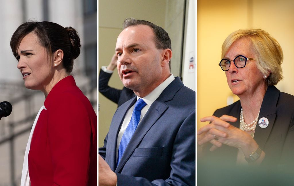 Sen. Mike Lee faces Becky Edwards and Ally Isom and the winner will face  Evan McMullin