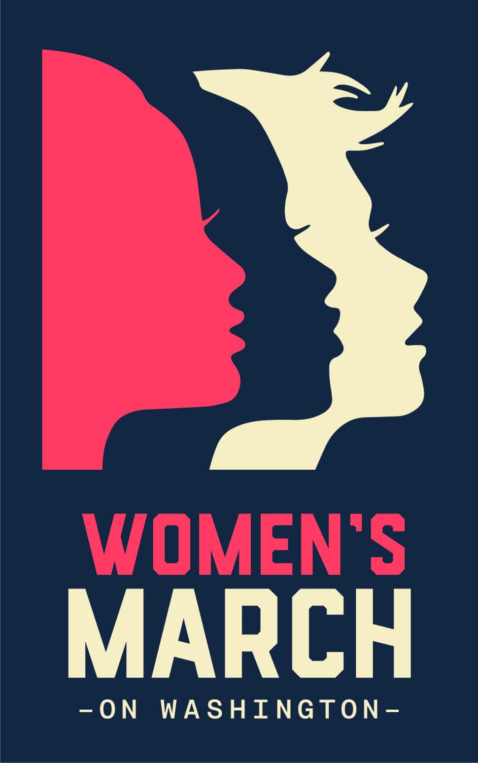 (Image courtesy of Nicole LaRue) Nicole LaRue designed the logo for the Women's March on Washington in 2017.