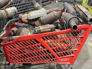 (Courtesy Utah Attorney General's Office) Stolen catalytic converters seized by law enforcement are shown.