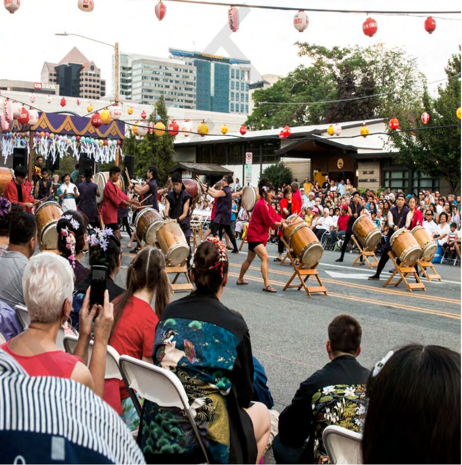 (GSBS Architects, via Salt Lake City) The Obon Festival in Salt Lake City, which happens annually in what remains of the city’s Japantown neighborhood. A one-block cultural hub is envisioned along 100 South between 200 and 300 West next to the Salt Palace, in honor of what was once a thriving neighborhood for Utah’s Japanese American residents.