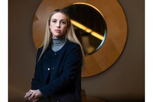 (Leah Hogsten | The Salt Lake Tribune) "They offered me nothing, " said Marissa Root on Dec. 13, 2021 about the lack of resources and assistance she said she received from Utah Valley University and the University of Utah's Title IX offices after she reported her sexual assault in 2019.