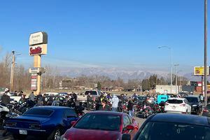 (Kevin Reynolds | The Salt Lake Tribune) Hundreds of people gather at the parking lot of a Smith's grocery store in Murray to show support for Hunter High School's Ephraim Asiata, who remains hospitalized after suffering a gunshot wound nearly two weeks ago.