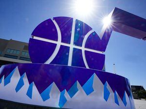 (Francisco Kjolseth | The Salt Lake Tribune) The Utah Jazz note sports a new purple color and mountain graphic on Thursday, June 16, 2022.
