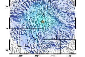 (Courtesy of USGS) This ShakeMap shows the intensity of the earthquake that hit Soda Springs, Idaho, and was felt in Utah.
