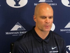 (BYU Athletics) Justin Anderson, who played for the Cougars from 2000-02, has returned to Provo to help lead BYU into the Big 12 as the football program's player personnel director.