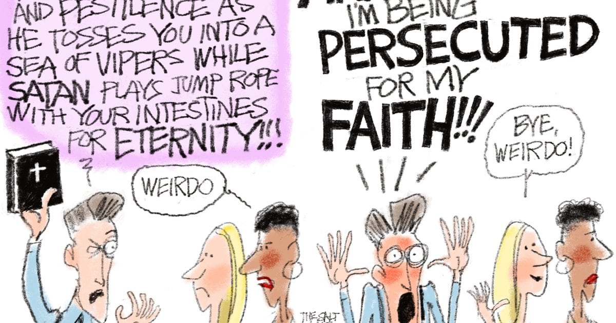 Bagley Cartoon The Persecution Game The Salt Lake Tribune