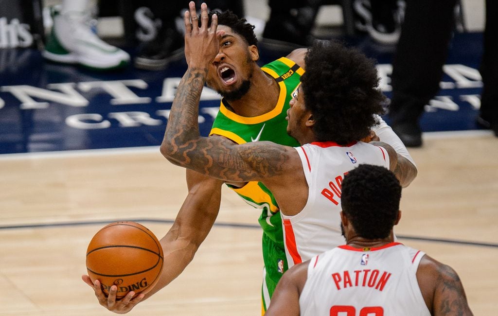 The Triple Team Signs Of Low Effort Abound As Jazz Eventually Beat Woeful Rockets Team