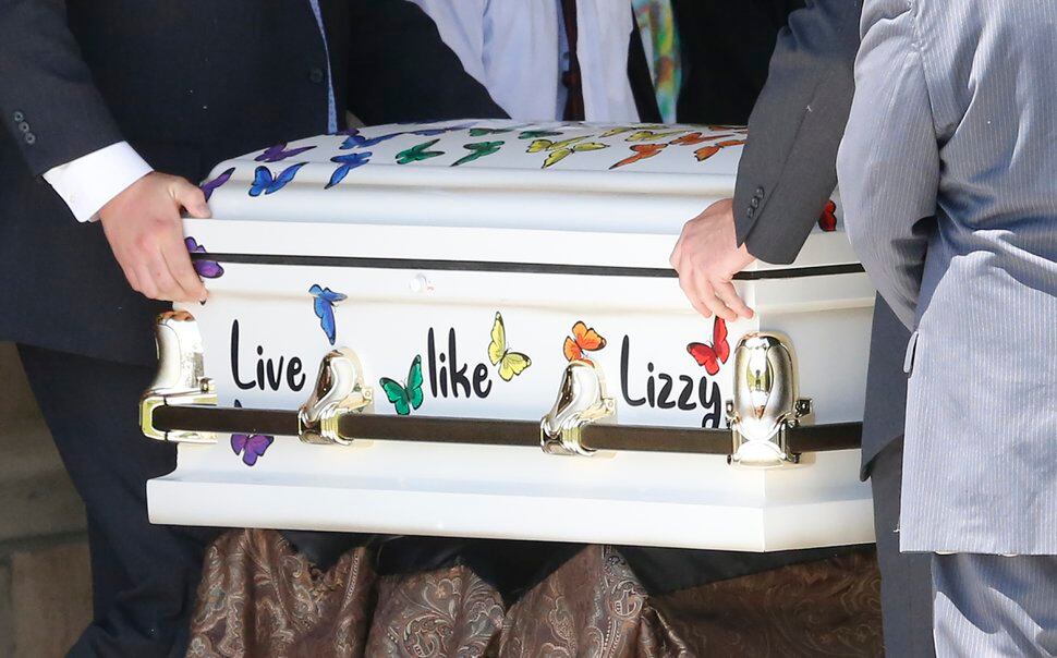 (Rick Bowmer | AP file photo) The casket for Elizabeth 