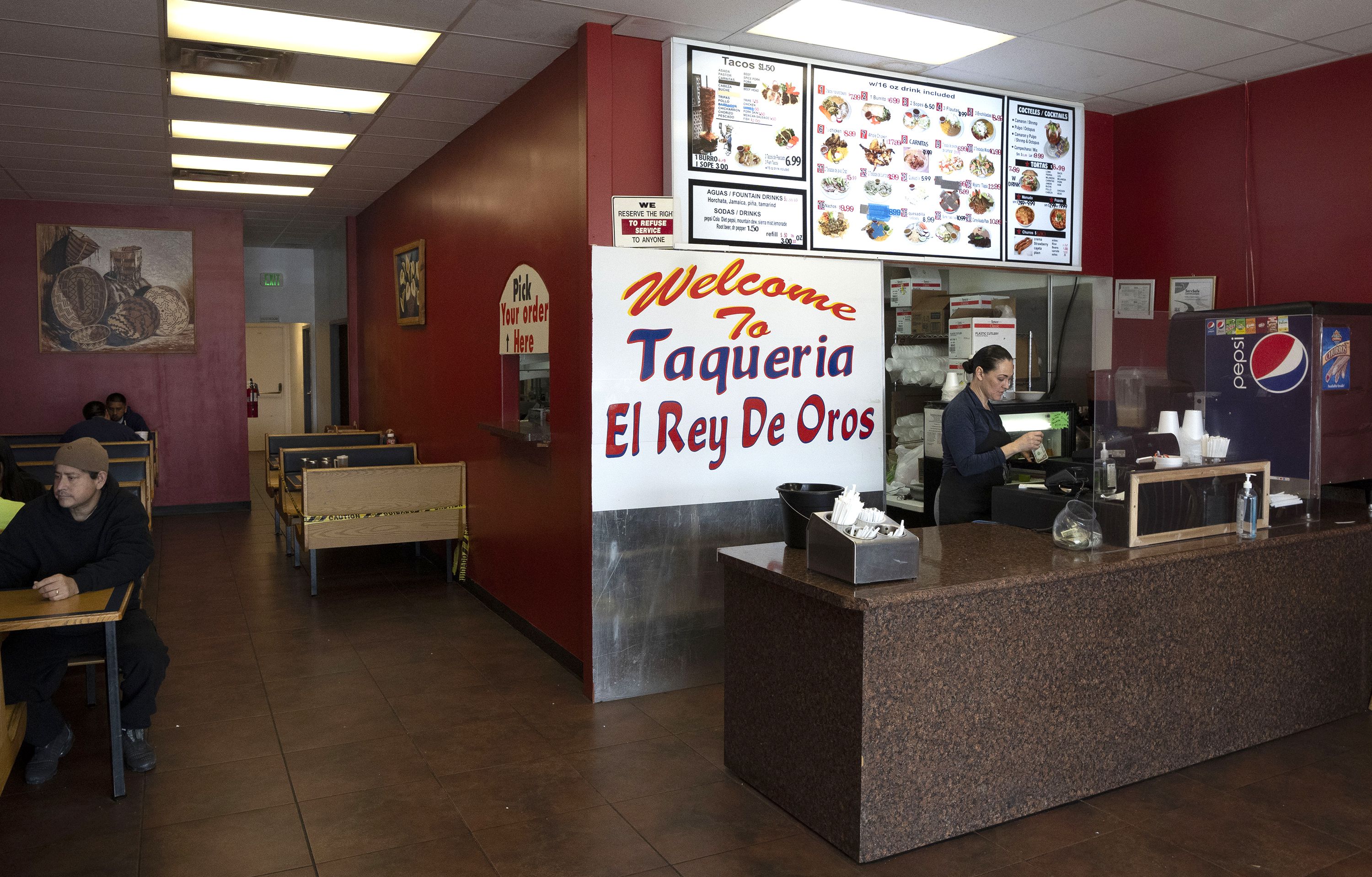 (Rick Egan | The Salt Lake Tribune) Taqueria El Ray De Oros Mexican restaurant on Redwood Road, on Monday, April 1, 2024.