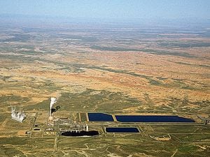 (Trent Nelson | The Salt Lake Tribune) Bonanza Power Plant, a coal-fired generating station in Uintah County. The plant, and two others in Utah, could face early retirement under a ozone-reduction plan imposed on Utah by the U.S. Environmental Protection Agency. Overflight provided by EcoFlight.
