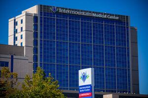 (Trent Nelson  |  The Salt Lake Tribune) Intermountain Medical Center in Murray. 
Intermountain Healthcare does not currently have plans to pay for abortion-related travel for its employees.