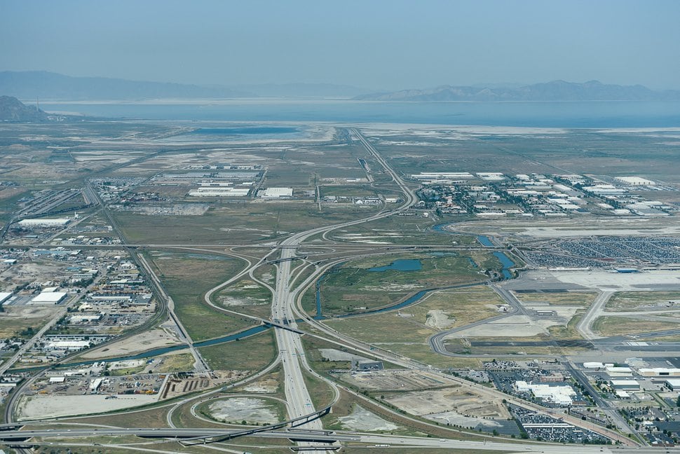 (Francisco Kjolseth | The Salt Lake Tribune) This aerial photo from June 2018 shows where the inland port will be built.