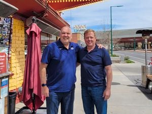 (Courtesy Lance Beckert) Former Utah State basketball assistant Lance Beckert had long been in need of a life-saving kidney transplant. When an old high school friend, Matt Bryant, right, read Beckert's story in The Tribune, he reached out to see if he might be a match.
