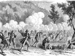 (Stenhouse) A depiction of the Mountain Meadows Massacre.