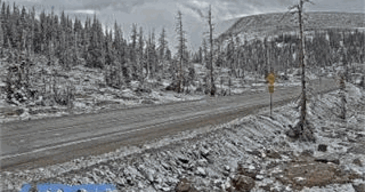 It started snowing in Utah on Tuesday — but only in higher elevations
