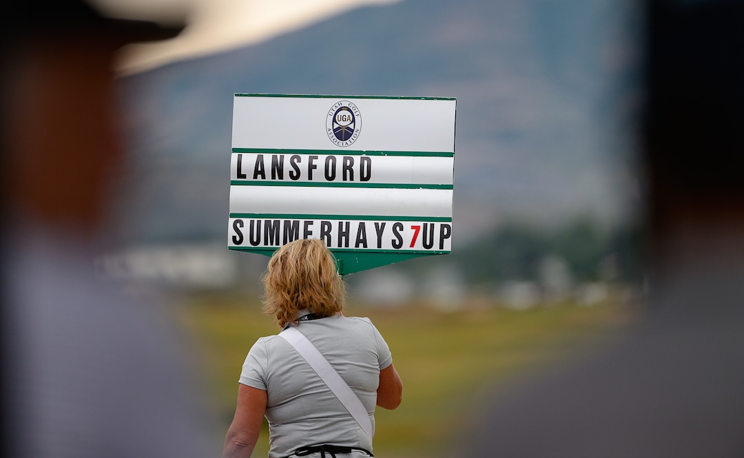 (Francisco Kjolseth  |  The Salt Lake Tribune)  Preston Summerhays, 16, repeats as State Amateur golf champion at Soldier Hollow Golf Course on Saturday, July 13, 2019, beating Chase Lansford 7 and 6 in the final championship match.