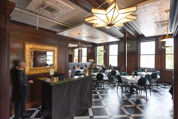 (Francisco Kjolseth  |  The Salt Lake Tribune)  Caffe Molise recently opened in its new location inside the old (but completely updated) Eagle Building on the southwest corner of 400 South and West Temple.