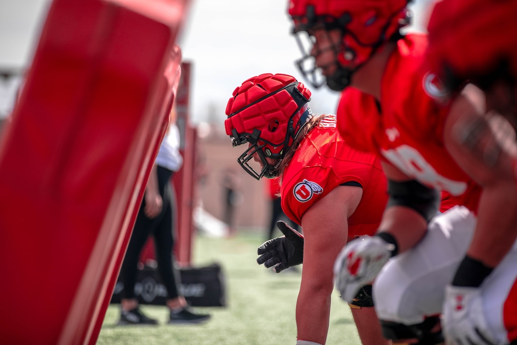 (Utah Athletics) Veteran Keaton Bills will help anchor the Utes' offensive line in 2023.