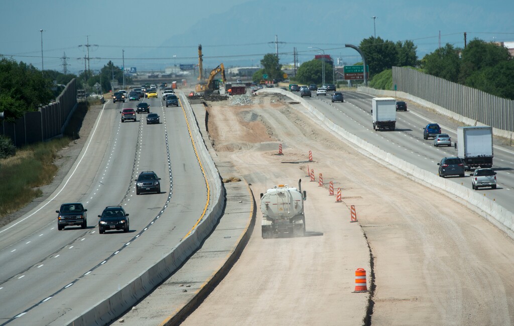 Rick Egan  |  The Salt Lake TribuneConstruction on Interstate 215, looking North  from 4100 South,  Monday, June 27, 2016.