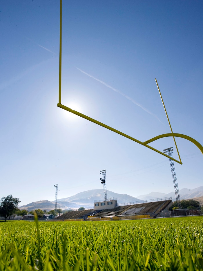 (Steve Griffin  |  The Salt Lake Tribune)  The Cyprus High School football filed Wednesday, October 13, 2010.